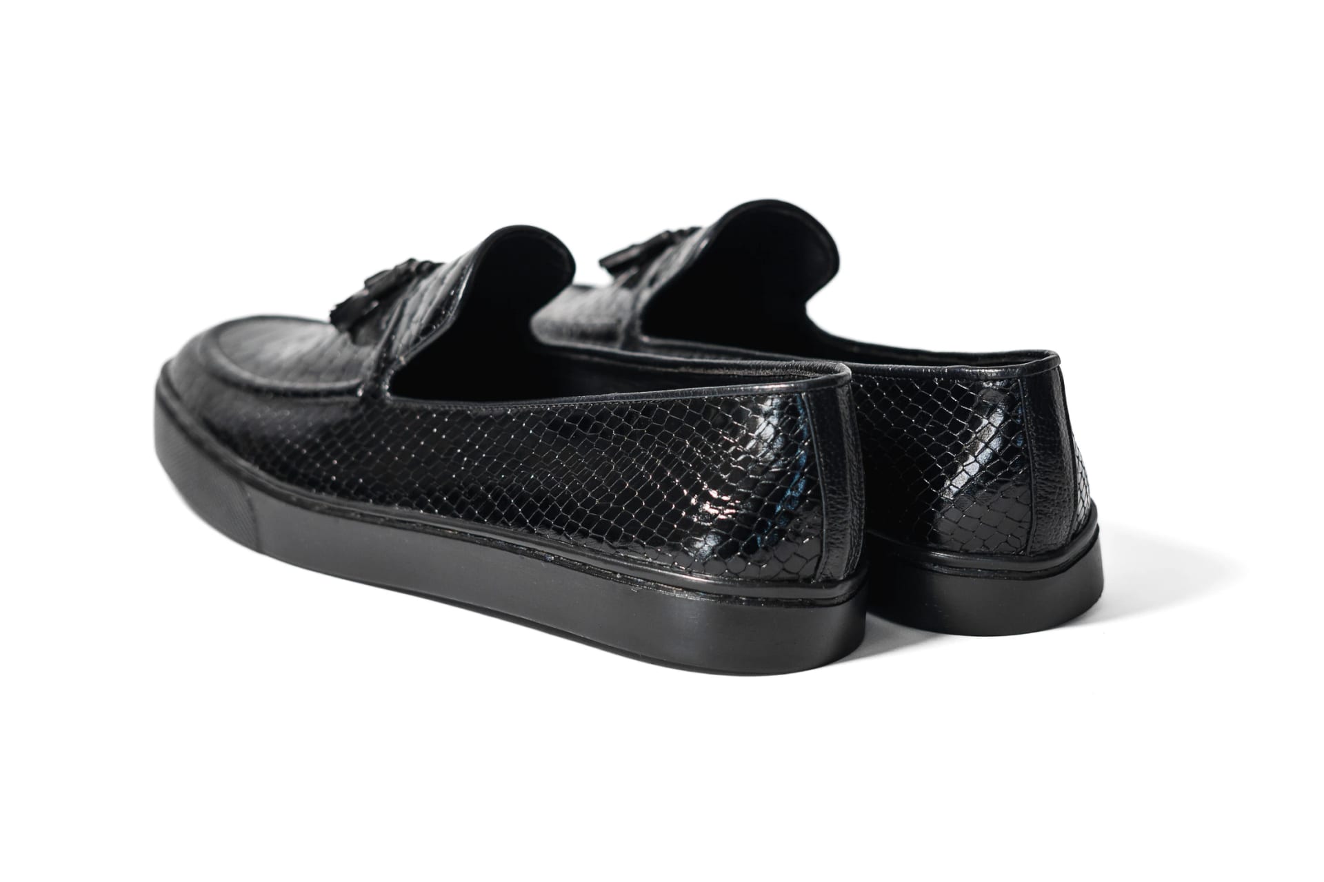 Loafers Python negro tennis - imagen 3