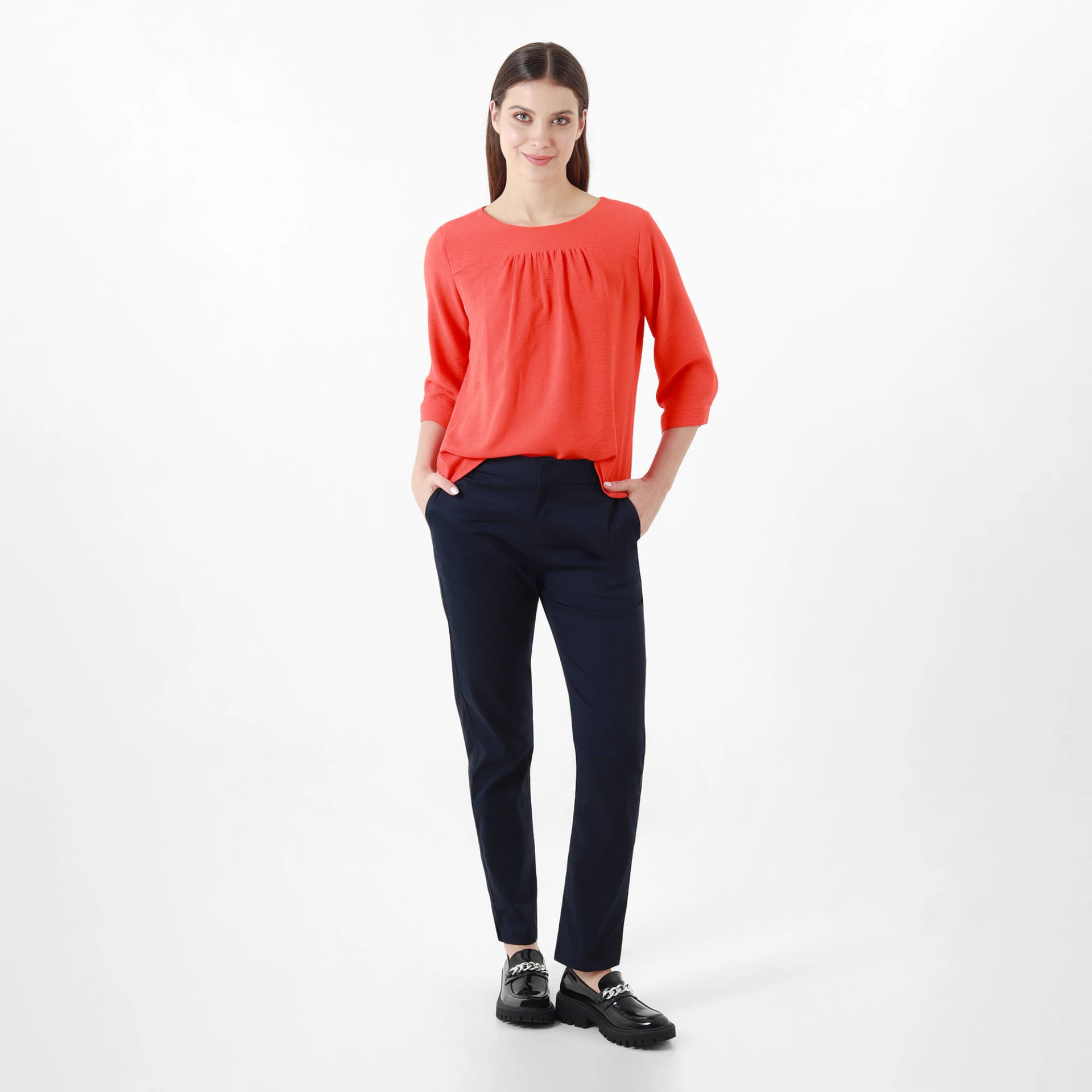 Blusa Cuello Redondo Manga 3Cuartos - imagen 5