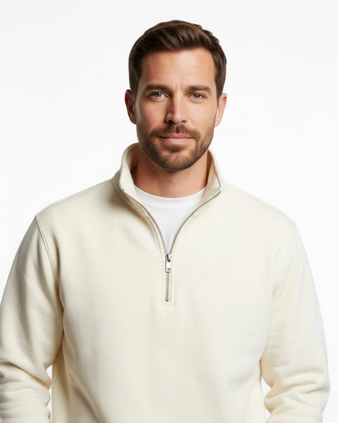 Buzo cuello alto hombre Marfil - imagen 14