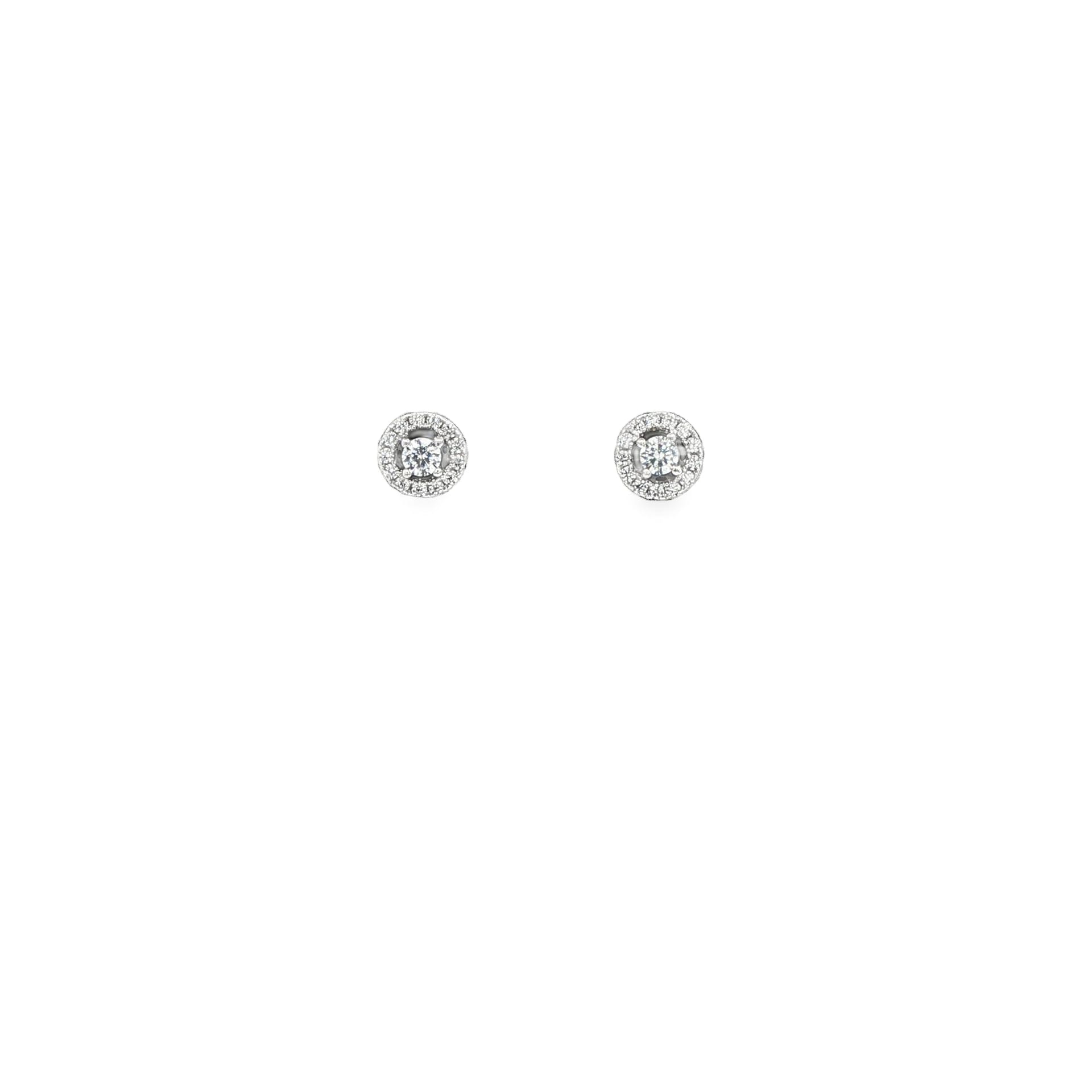 Mini Halo Studs Silver - imagen 1