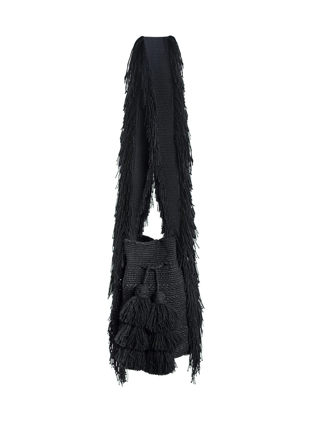 Mochila Wayuu Kamsa Shiiliwaiya Black - imagen 1
