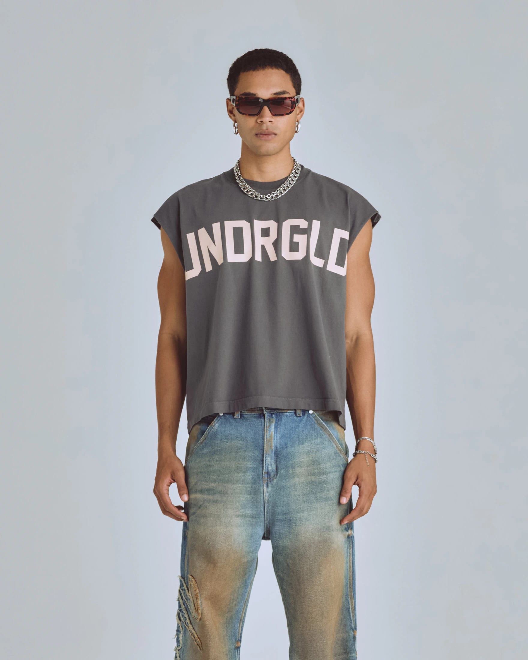 Agnus Dei UNDRGLD Sleeveless Tshirt Vintage Gray - imagen 2