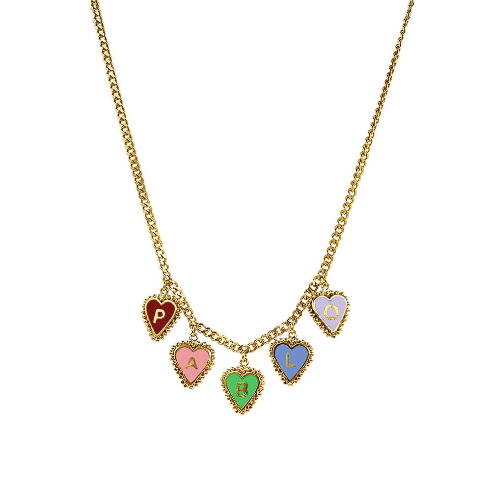 PreOrder Cadena 5 Letras Heart - imagen 1