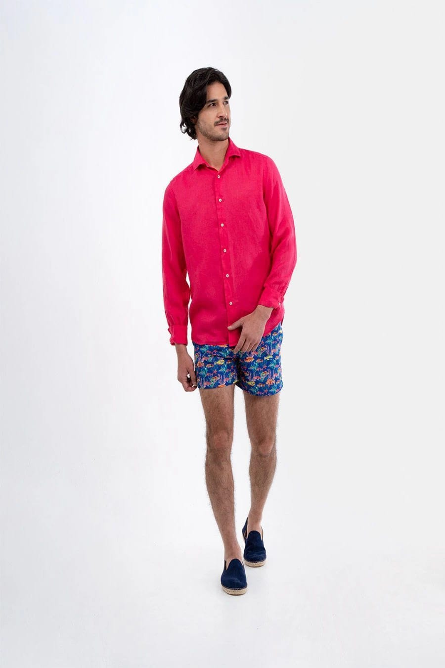 Men's swim trunk blue aquarium - imagen 2