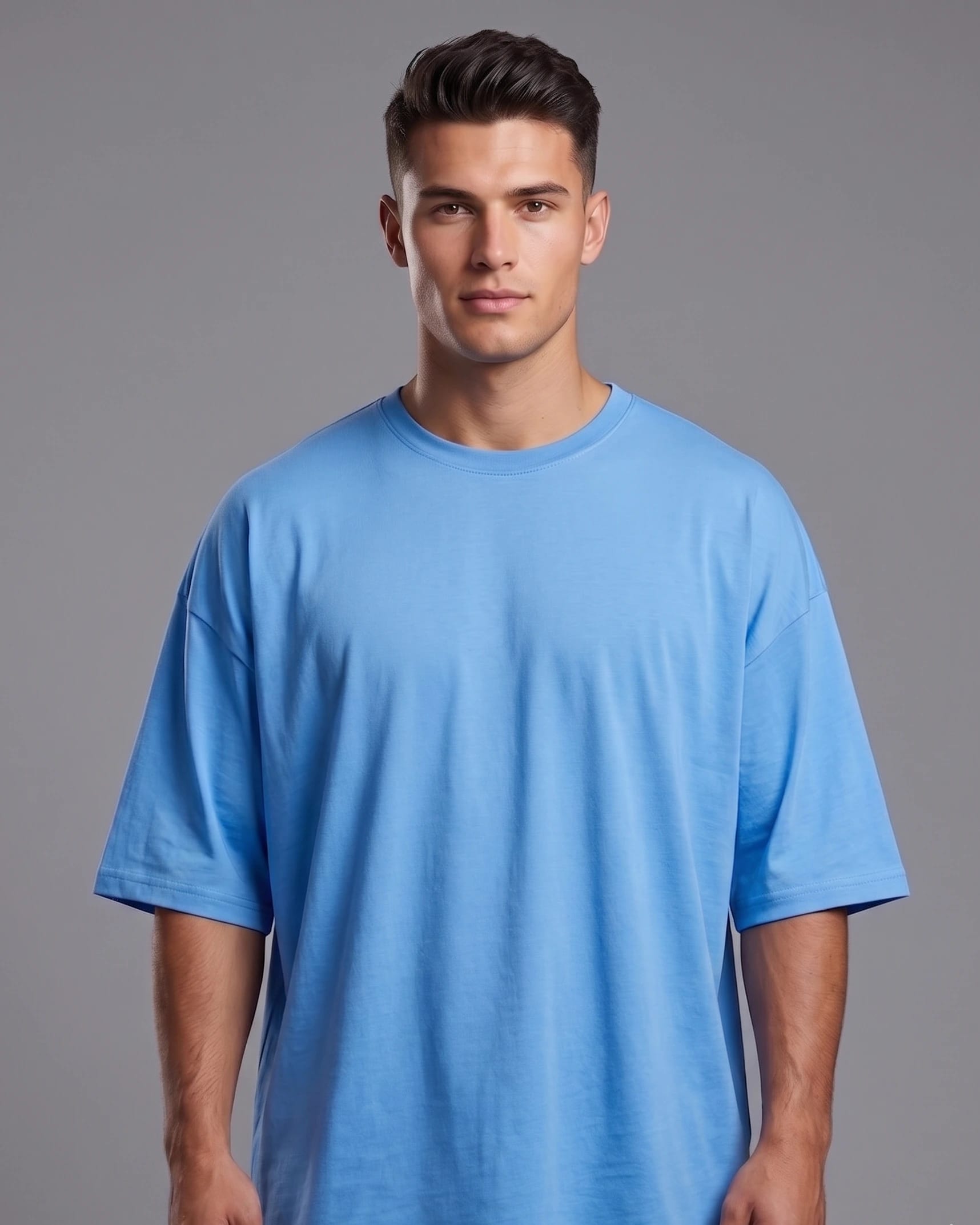 Camiseta Fist Basica Premium Stretch Azul Cielo - imagen 1