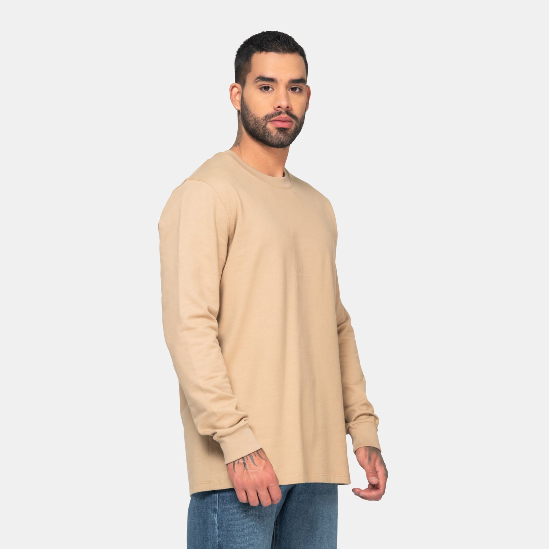 Long Sleeve Essential Kaki - imagen 7