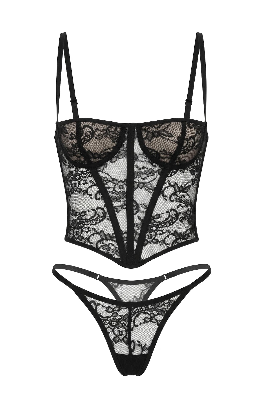 SET CORSET BERRY NEGRO - imagen 10