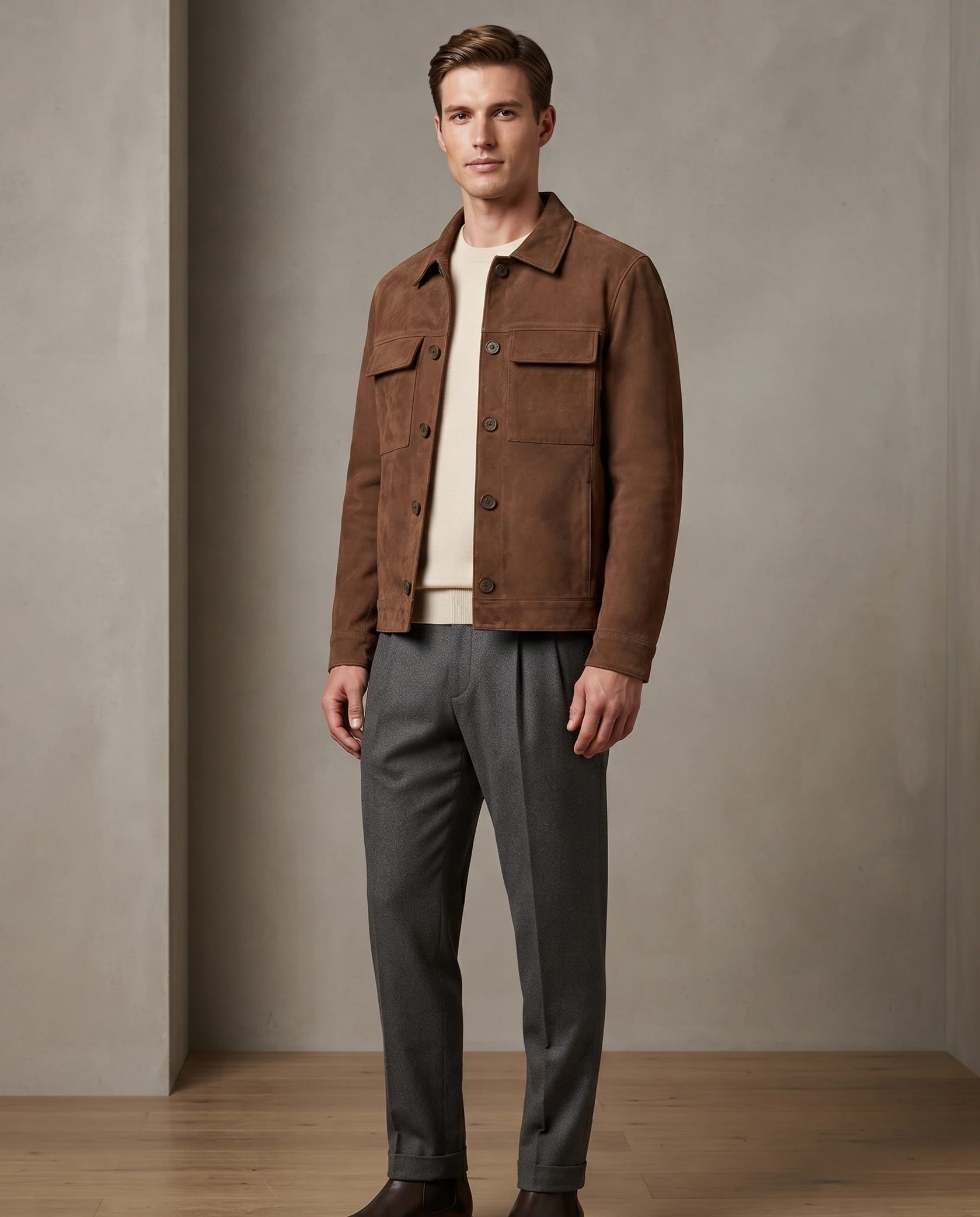 Chaqueta Botones Miel - imagen 1