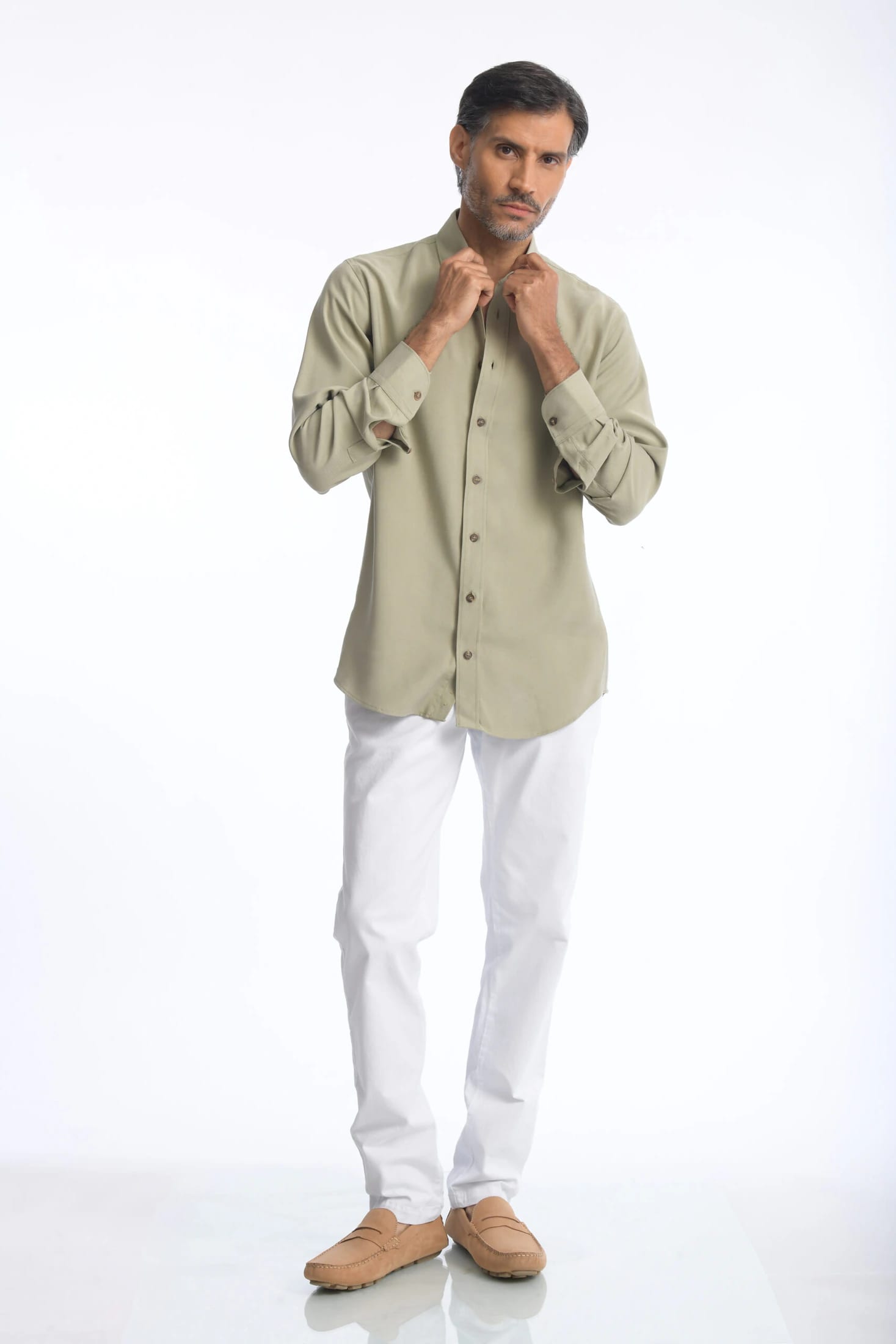Camisa Cefiro Oliva - imagen 8