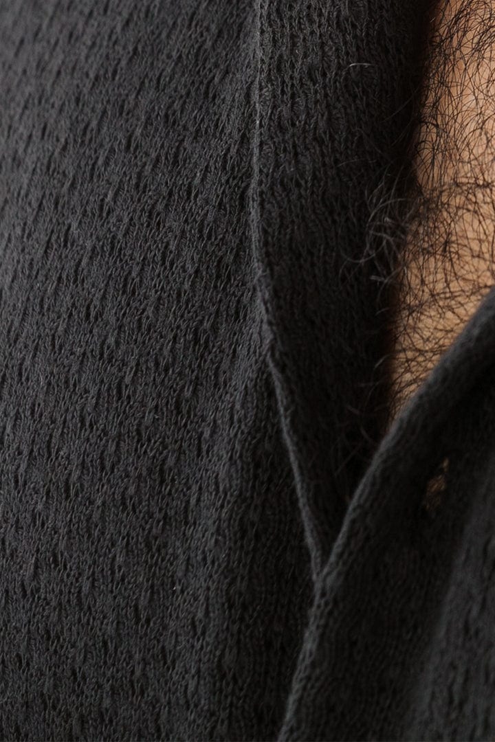 Camisa tejida negra - imagen 2