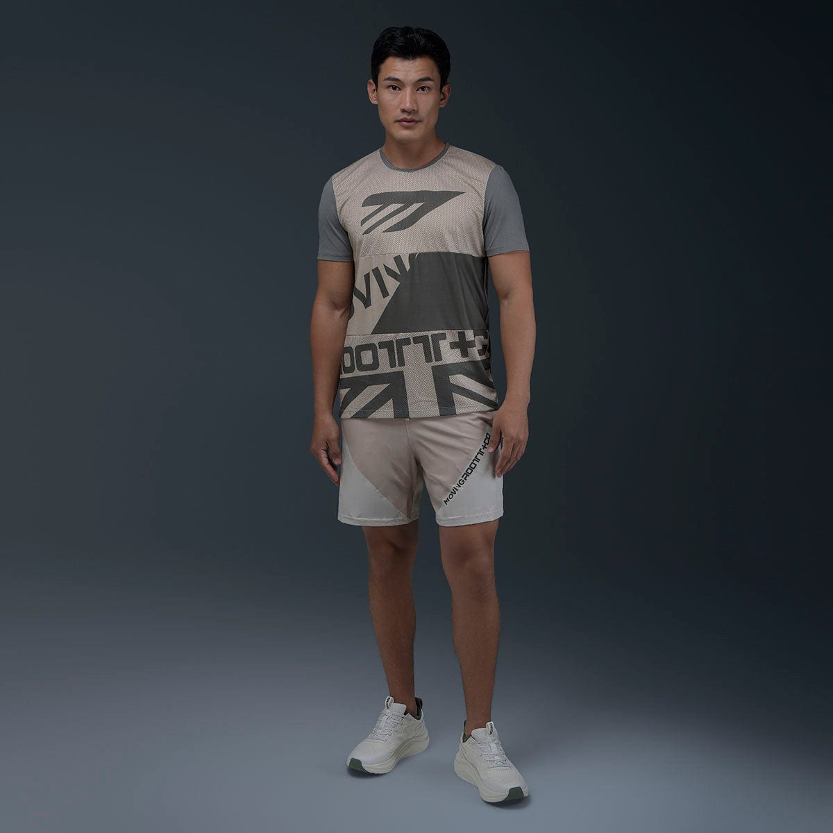 Pantaloneta Deportiva Beige - imagen 5