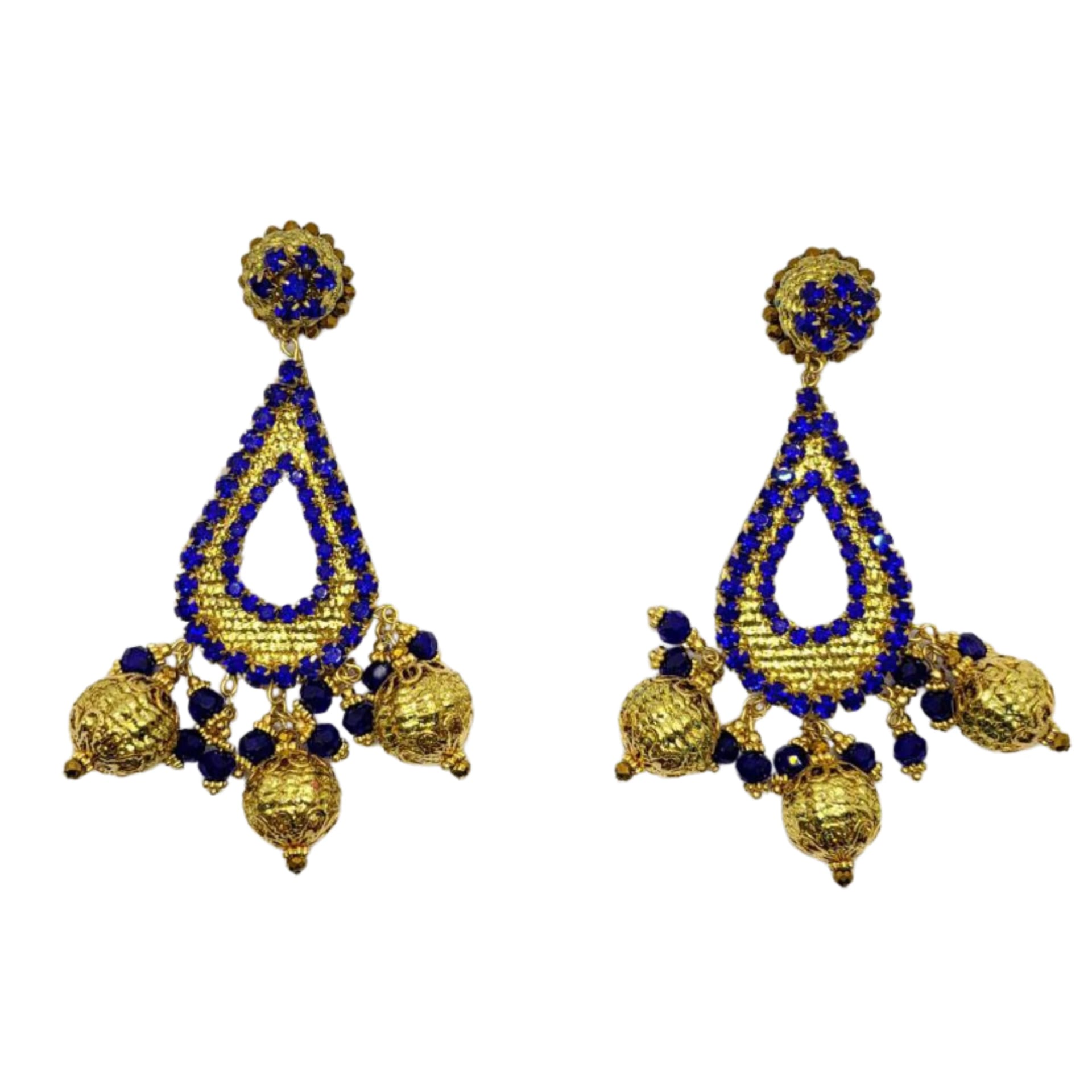 Royal Drop Beaded Earrings - imagen 1
