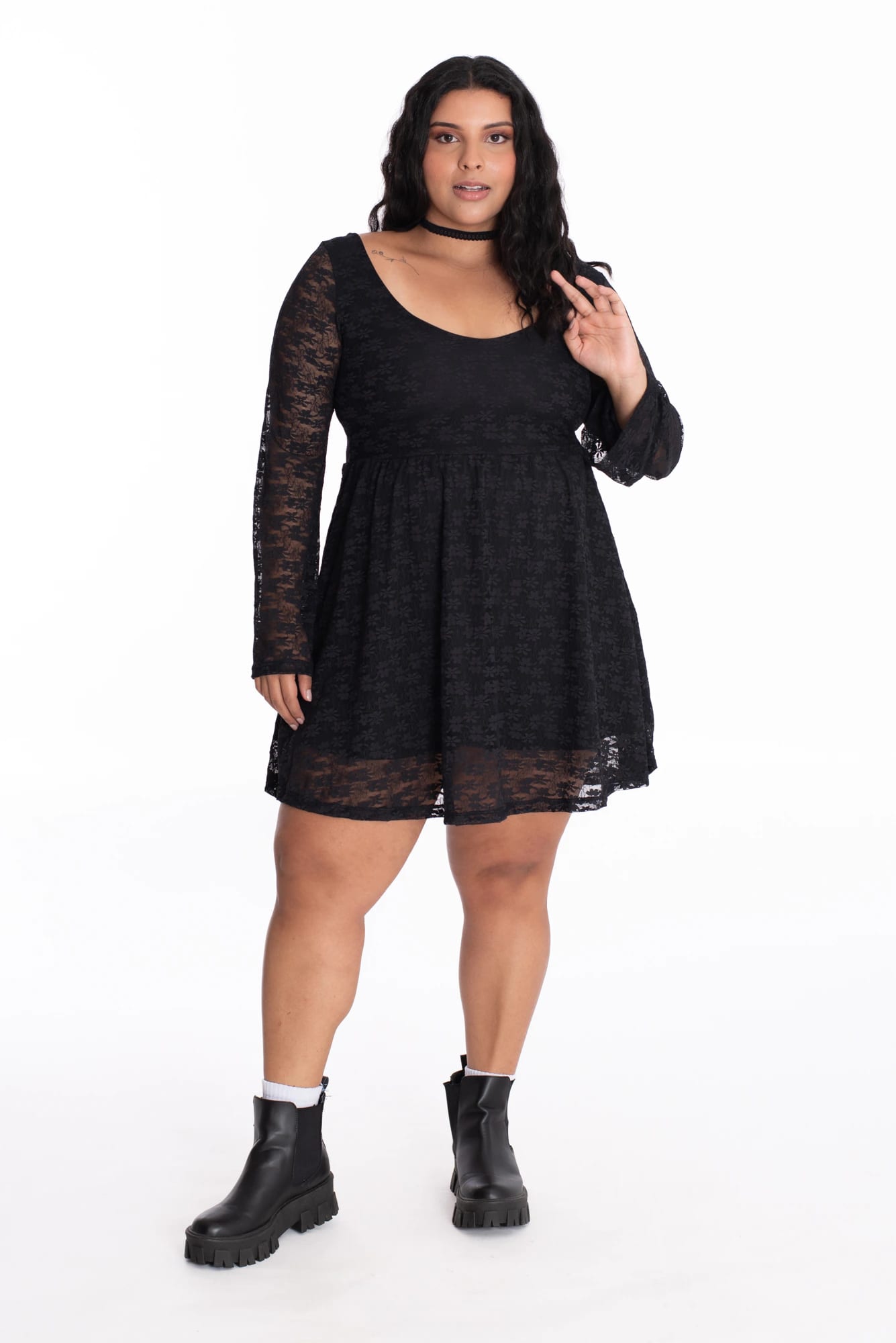 Vestido Florencia Negro - imagen 12