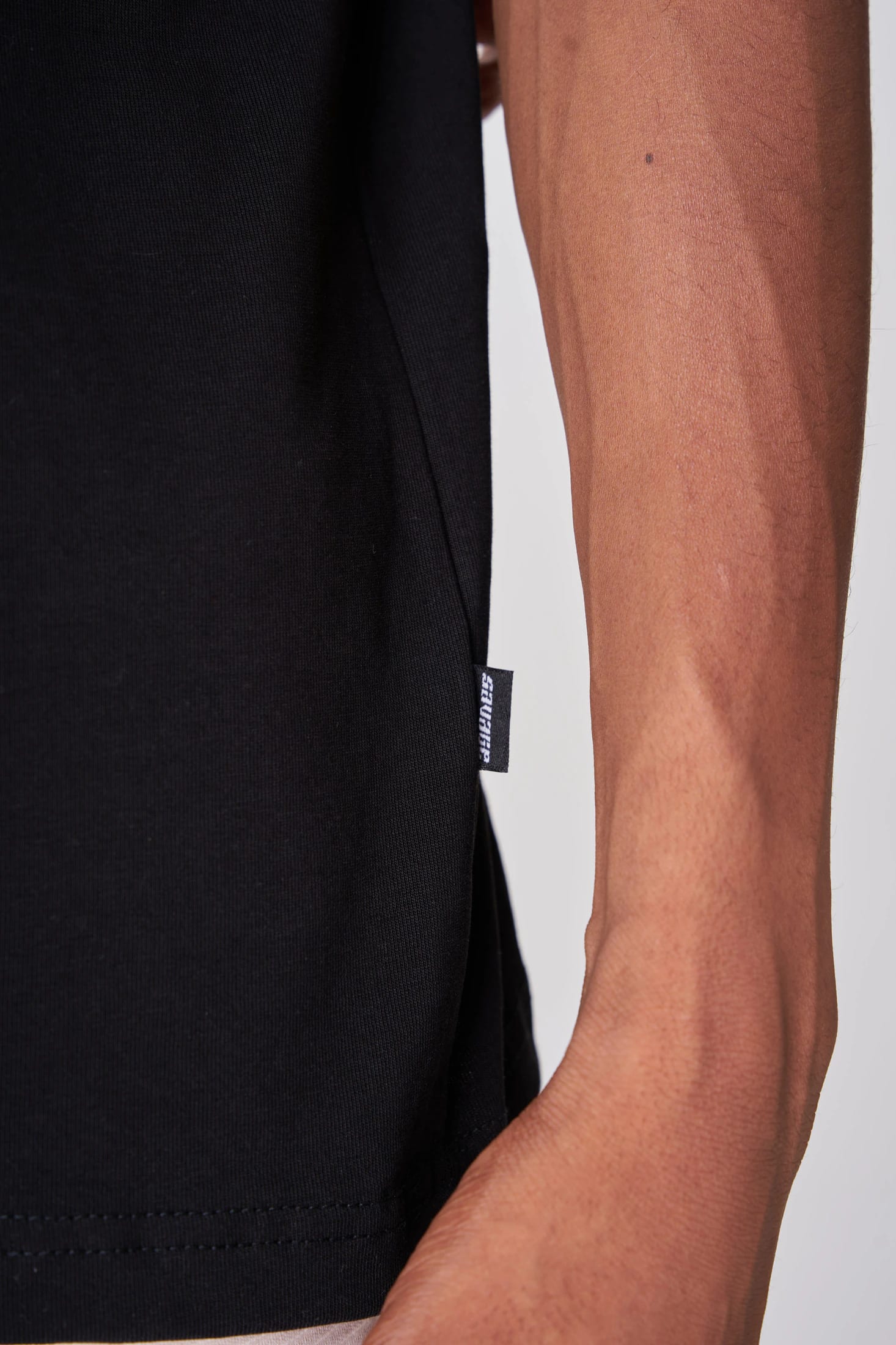 CAMISETA 250 GRAMOS, 100% ALGODÓN NEGRA - imagen 4