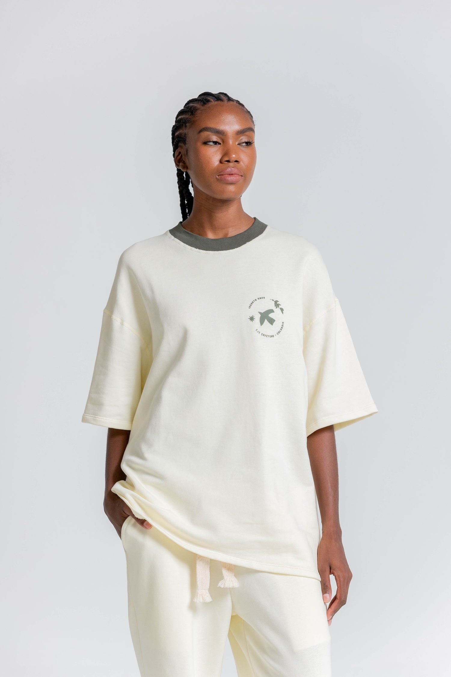 Camiseta Balsaje Estampado Verde Oliva - imagen 1
