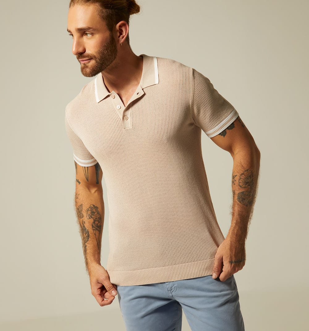 Polo para hombre tejida - imagen 6