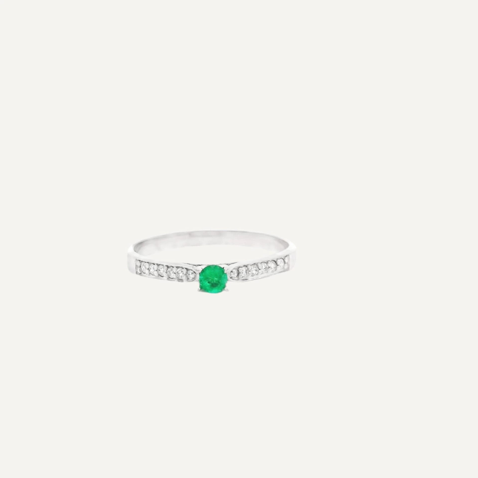 Anillo Compromiso Princess petite esmeralda - imagen 2