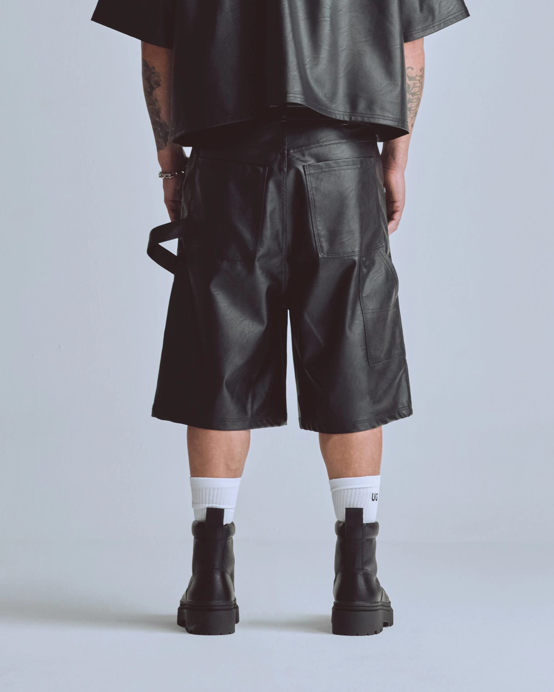 Capsule Basic Pleather Shorts Black - imagen 7