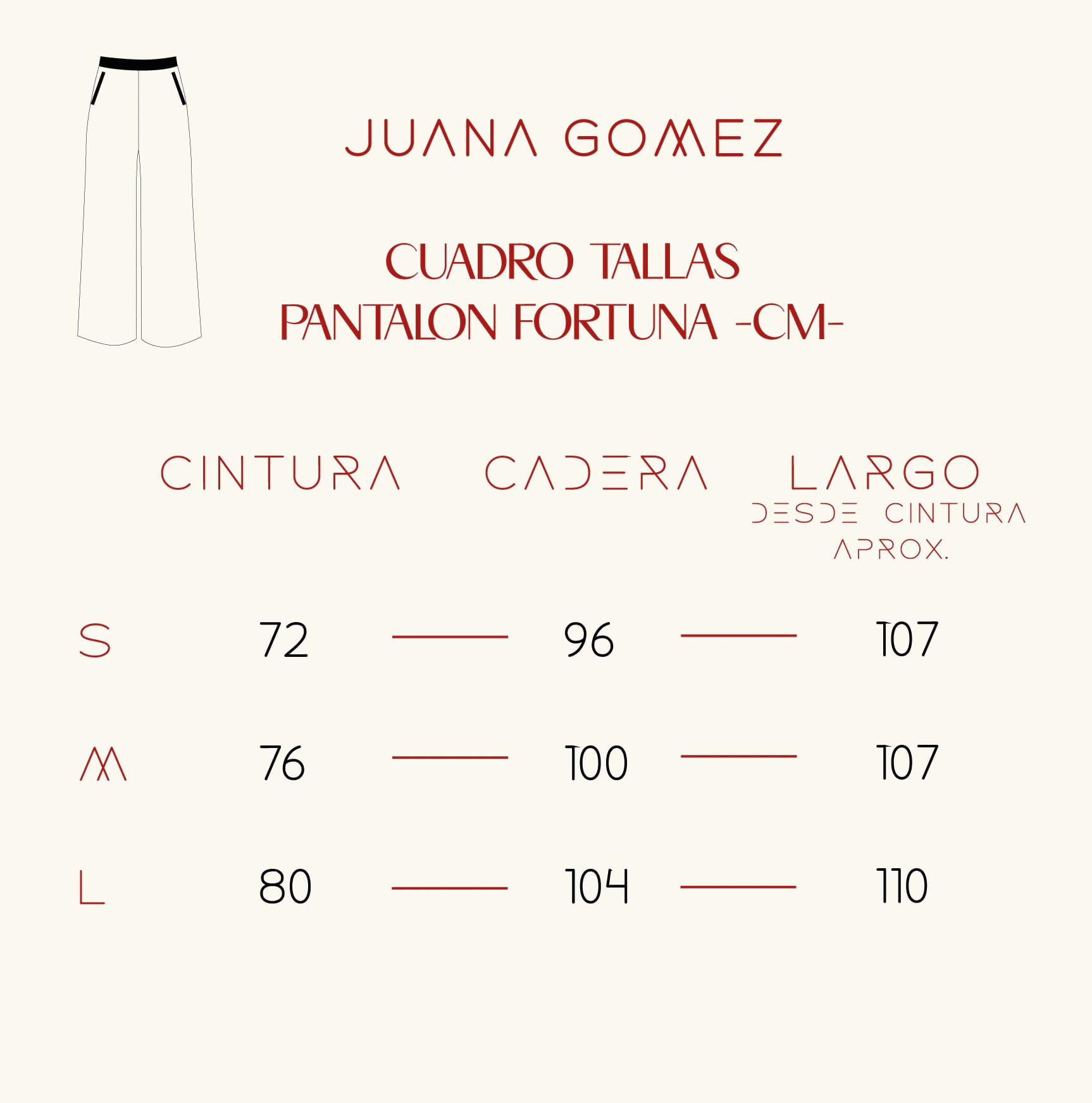 Pantalon Fortuna Pop Rojo. - imagen 4