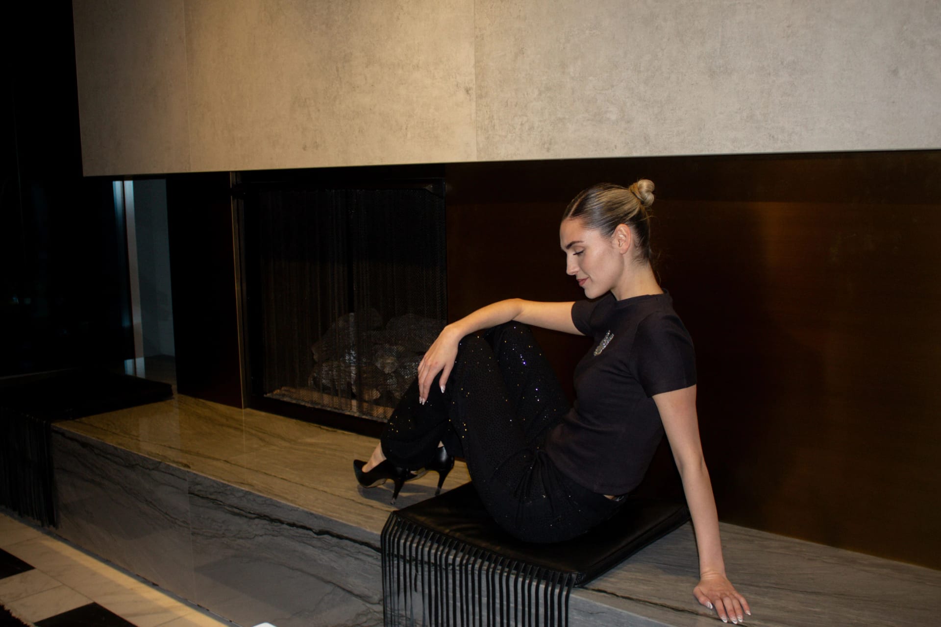 Black Sparkling Jeans - imagen 3