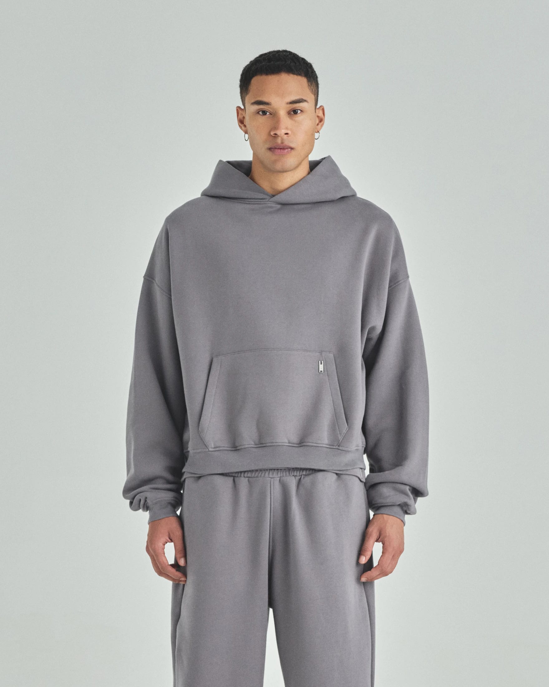 Blanks Boxy Fit Hoodie Gray - imagen 2