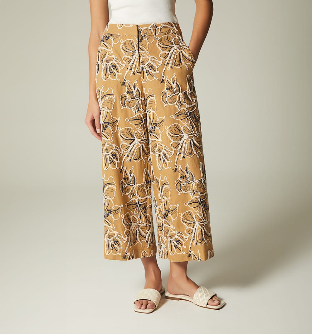 Pantalon culotte tiro alto - imagen 2