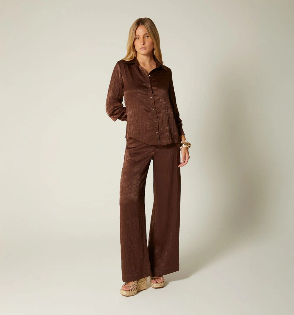 Pantalon palazzo tiro alto - imagen 2
