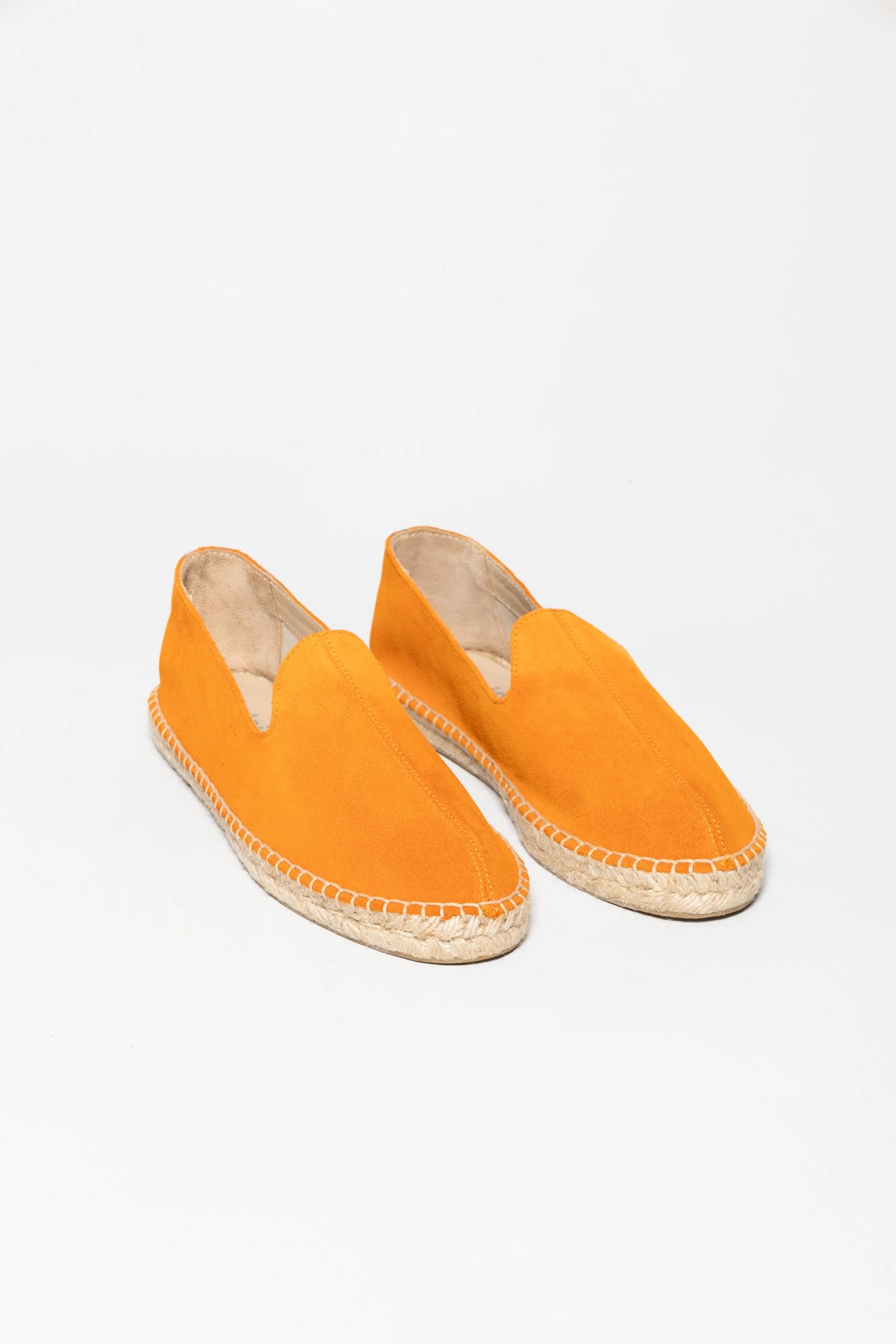 Men's leather espadrille tangerine - imagen 2