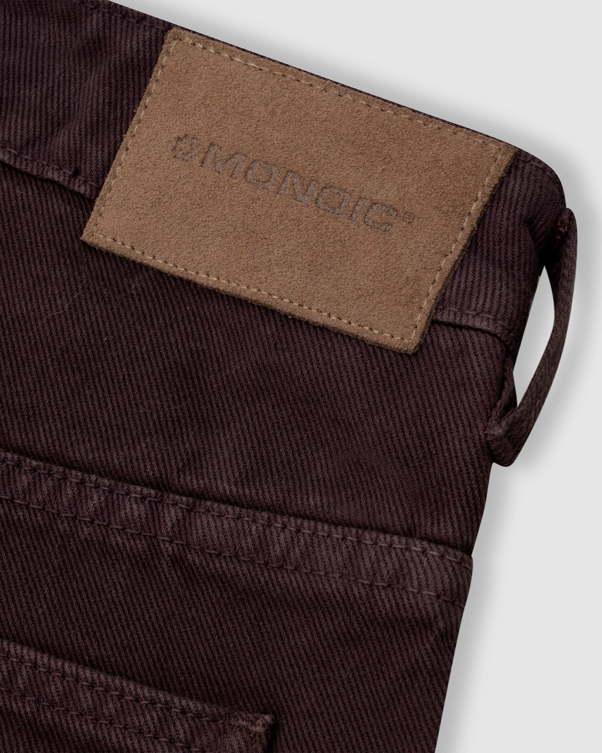 Pocket Straight Pants – Burgundy - imagen 4