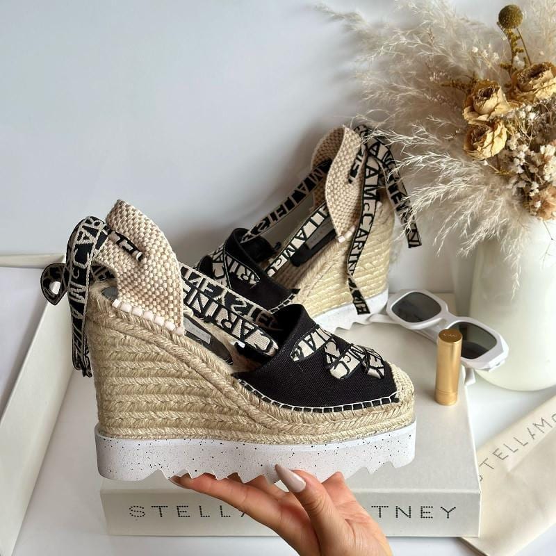 STELLA MCCARTNEY SPADRILES ALTOS NEGRO - imagen 2