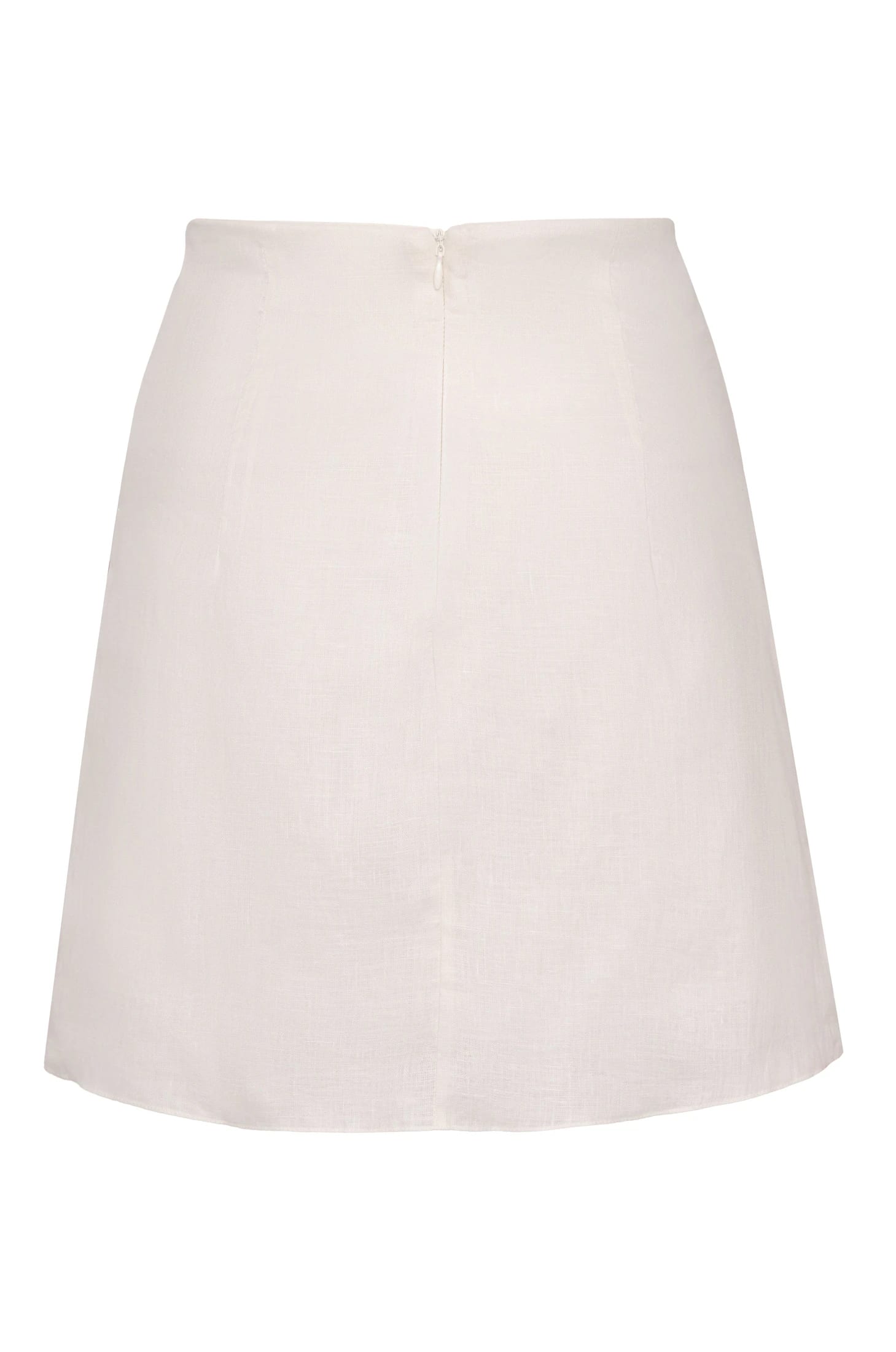 Carmelita Linen Mini Skirt / Fuchsia Palm - imagen 2