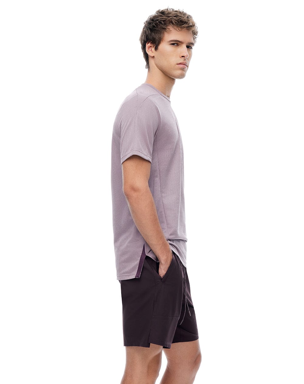 Pantaloneta deportiva vino tinto hombre - imagen 2