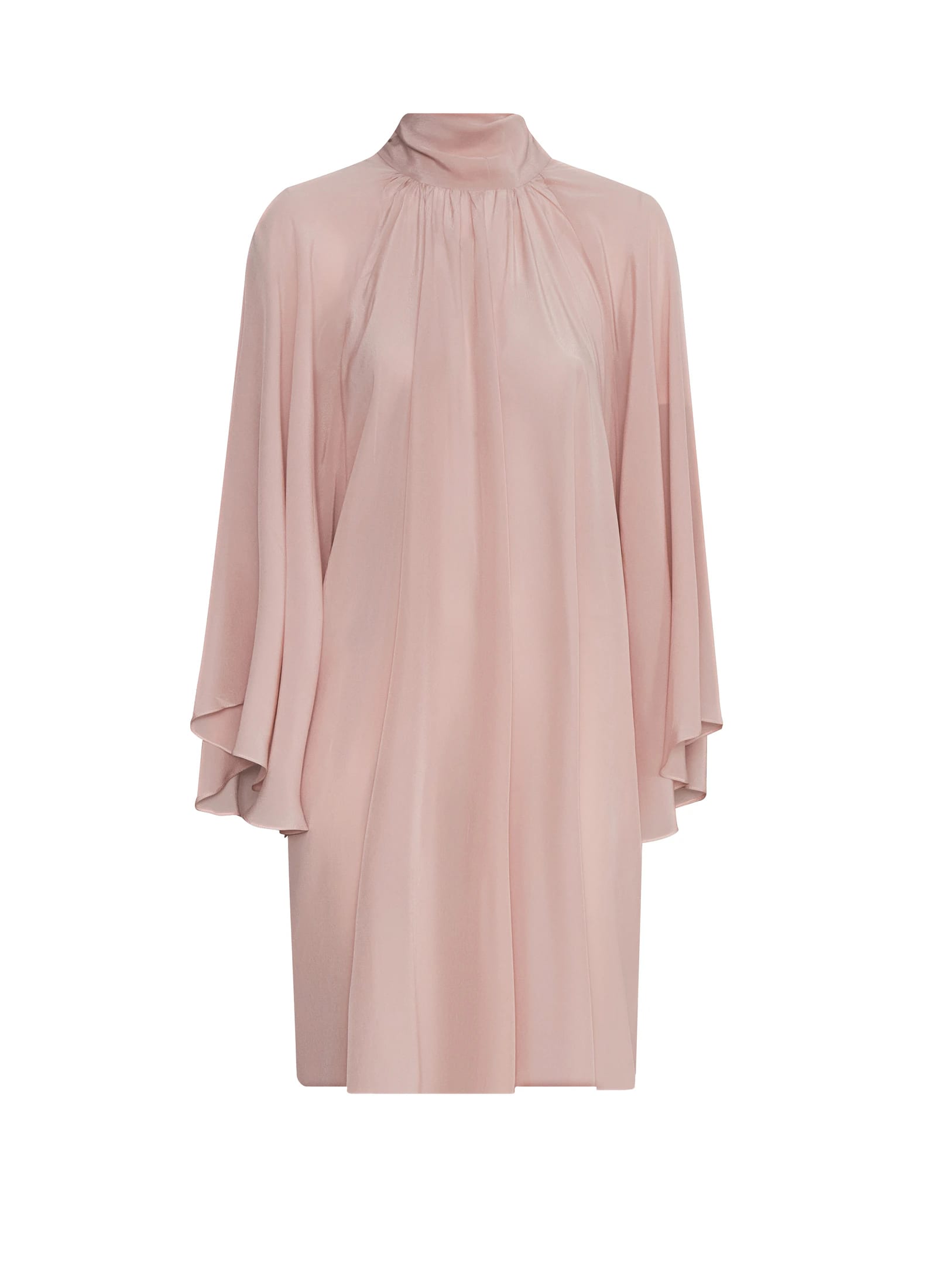 Boho Crepe Chine Mini Dress / Dust Pink - imagen 1