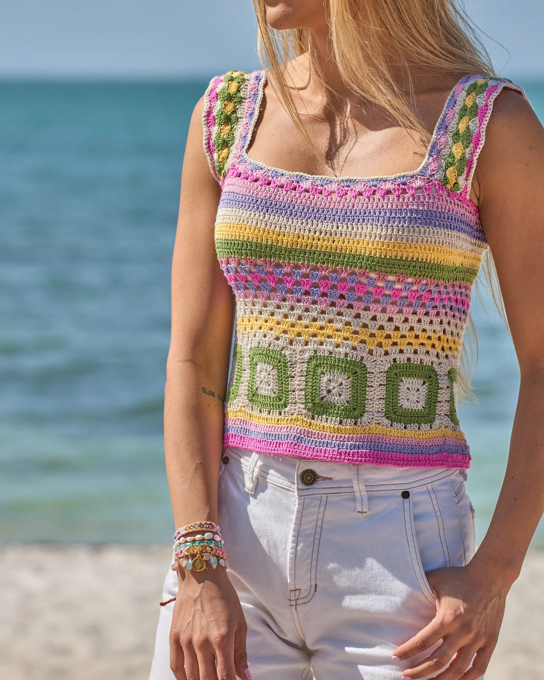 Crochet Knitted Top - Limón - imagen 8