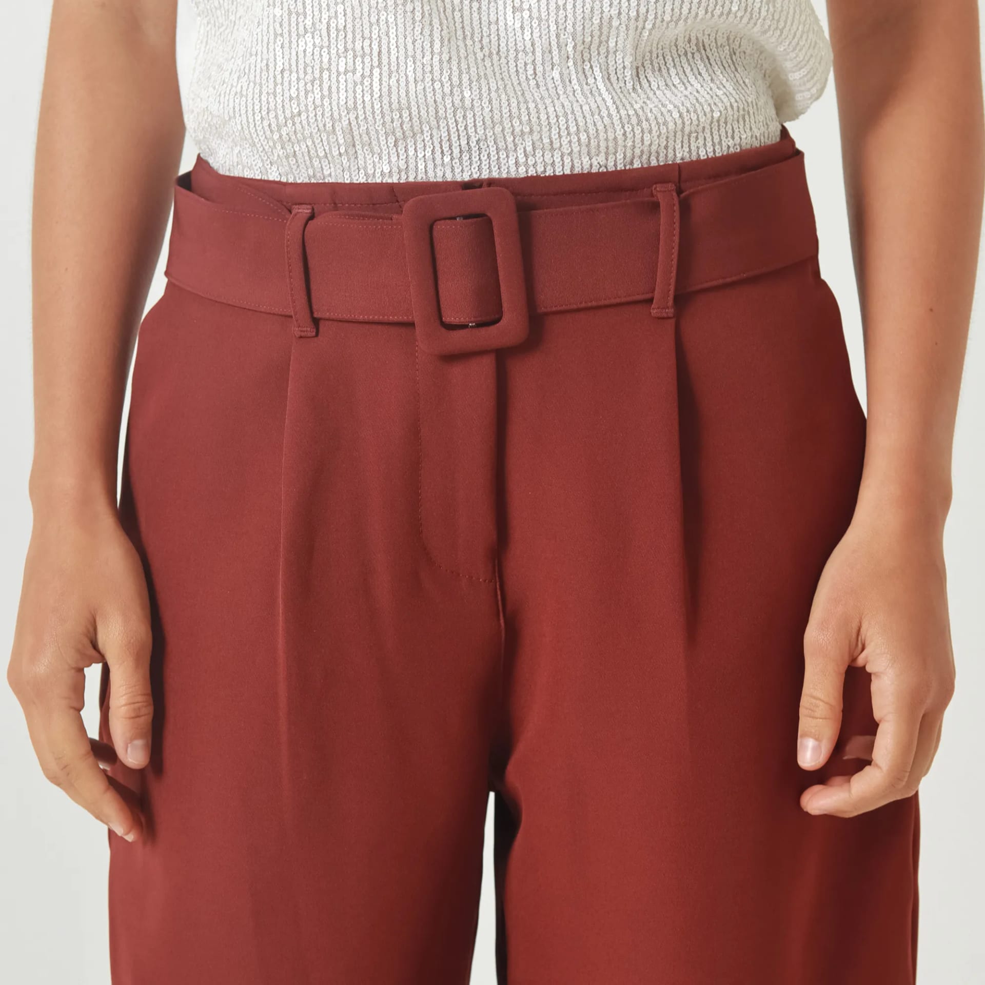 Pantalon Tiro Alto Bota Palazzo - imagen 5