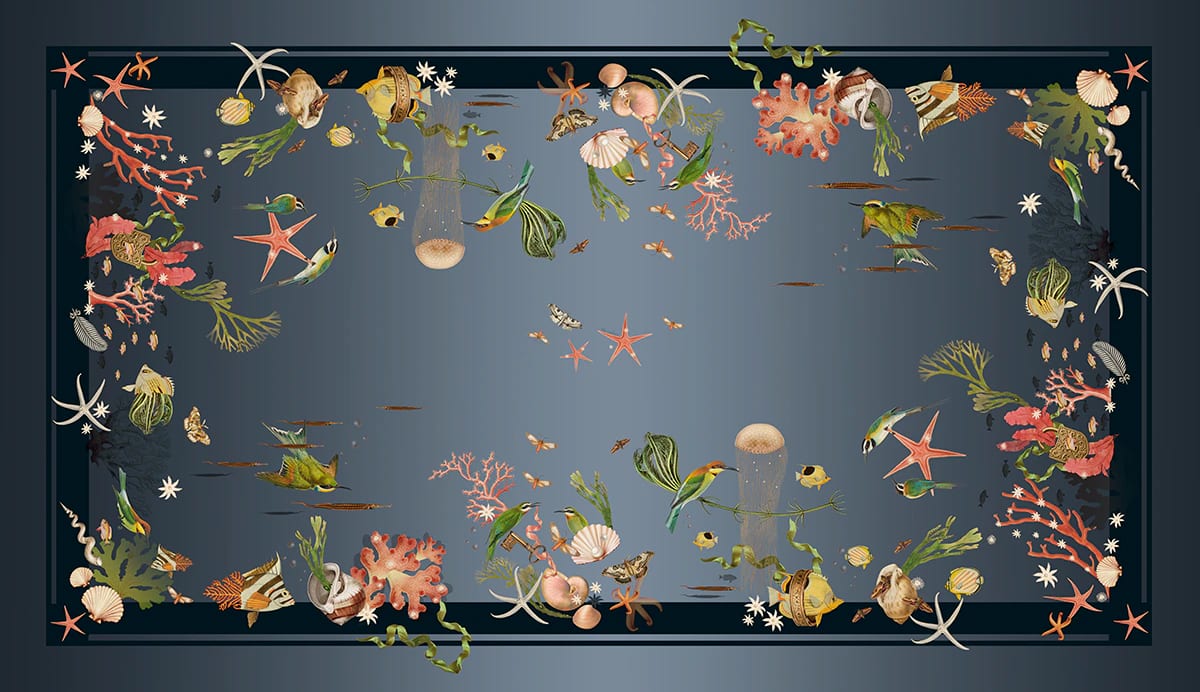 Mantel -  Coralina Blue - imagen 3