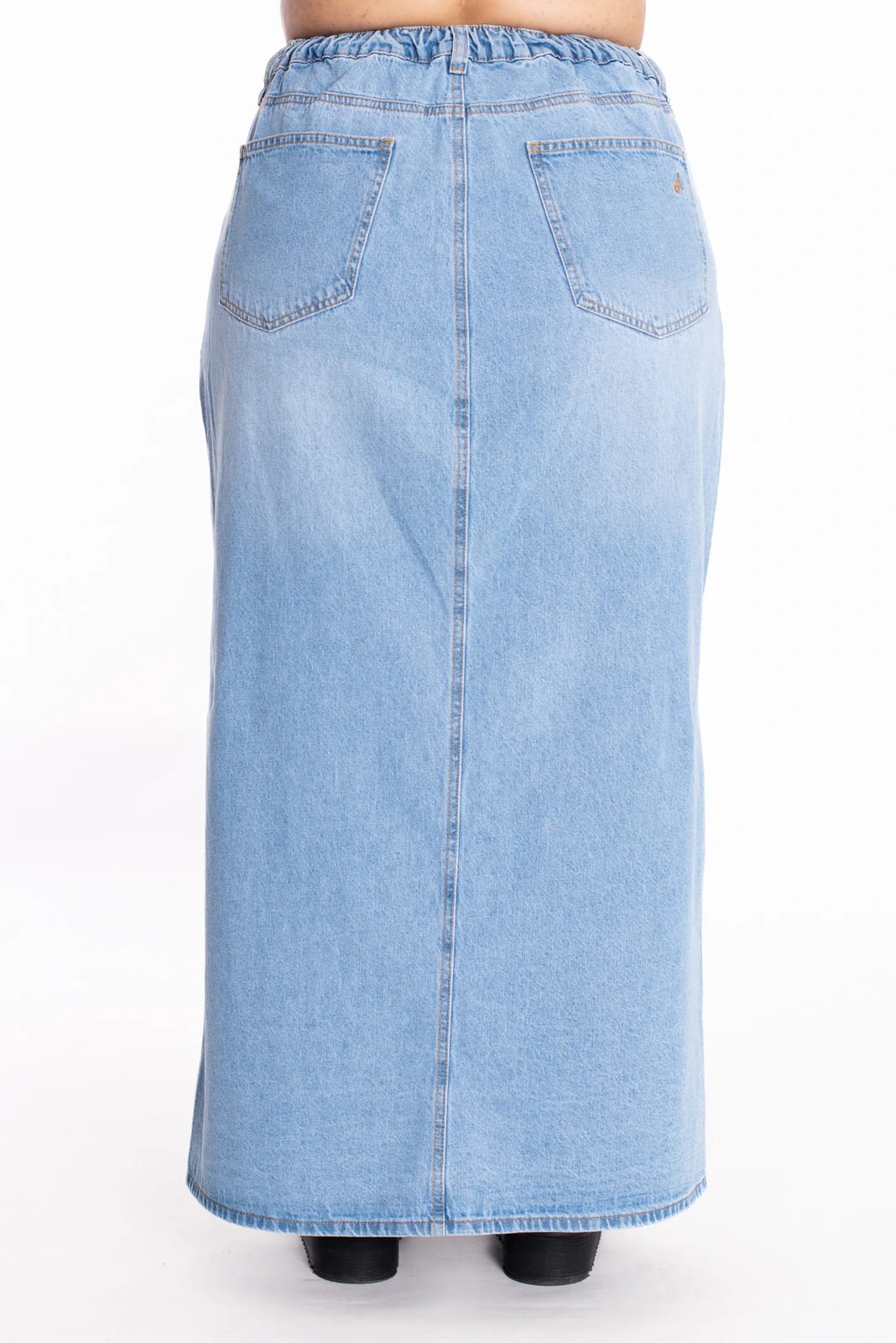 Falda Larga Denim Azul Claro 437 - imagen 5