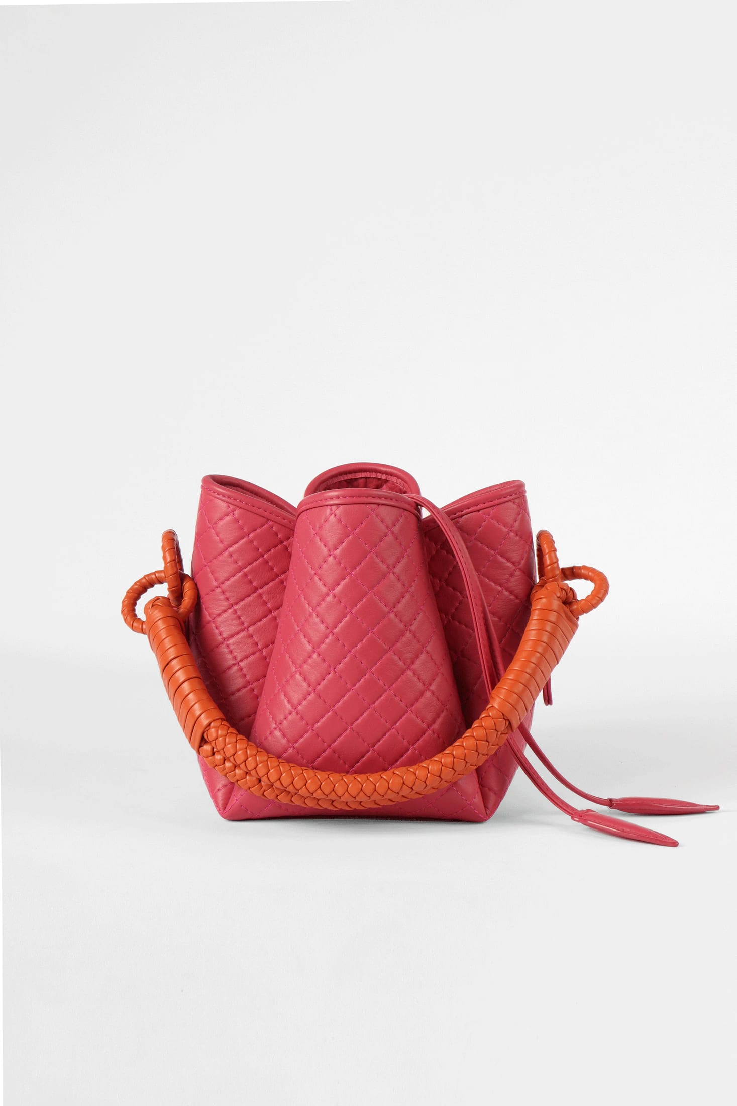 Tulip Mini Bucket Bag, Pink & Orange. - imagen 1