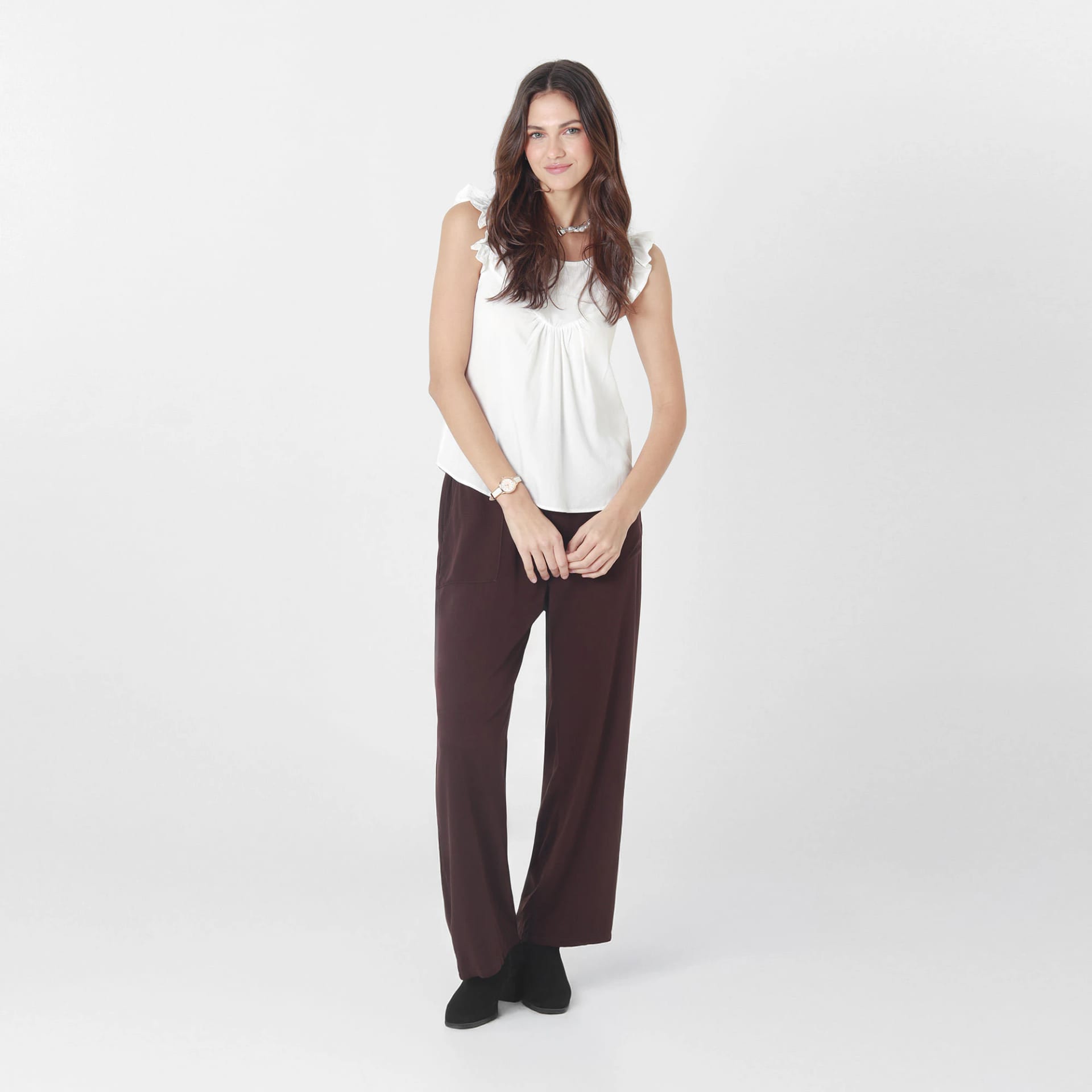 Blusa Cuello Redondo Manga Sisa - imagen 6