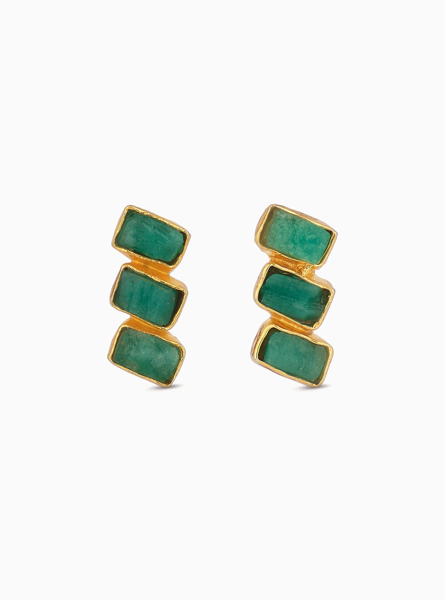 Maya 3 Stone Studs - imagen 1