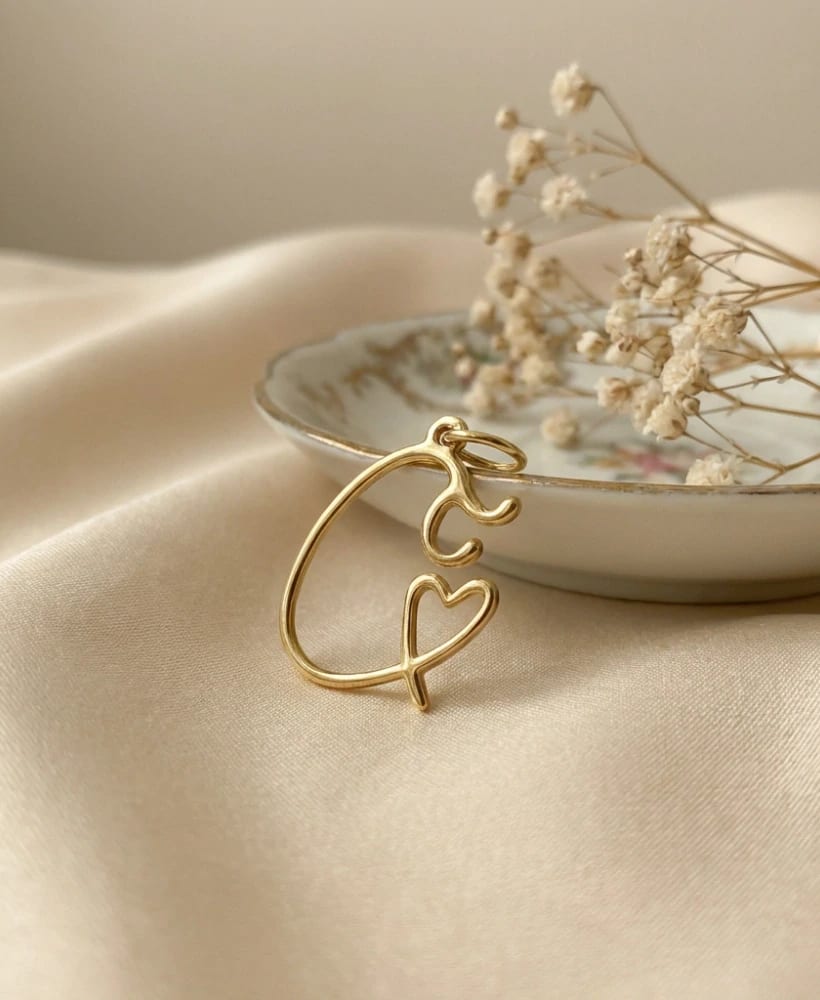 Dije Letra Oro 18k - imagen 2
