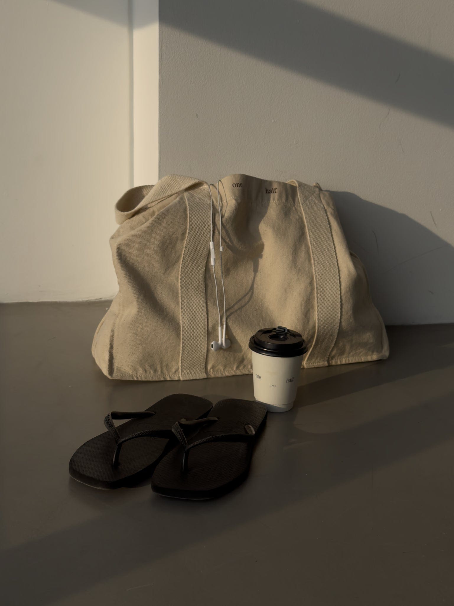 CONTRAST DENIM TOTE BAG - NATURAL - imagen 3