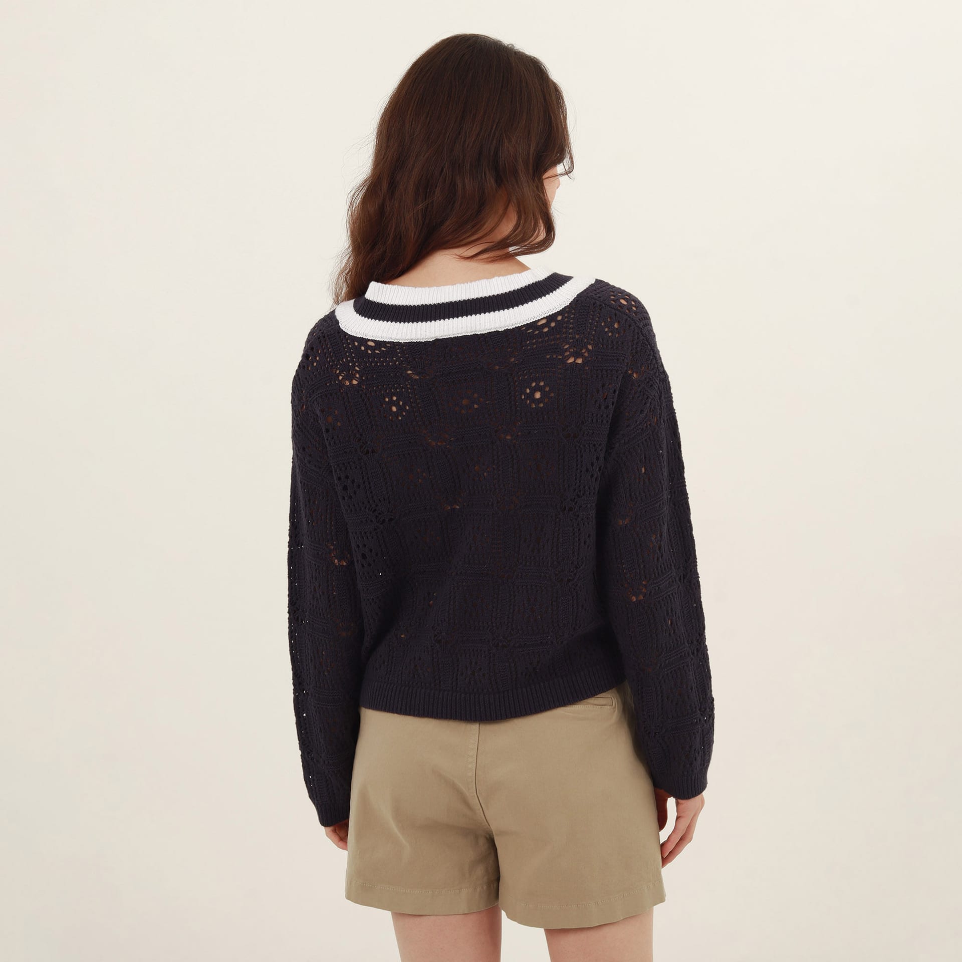 Sweater Cuello V Manga Larga - imagen 6