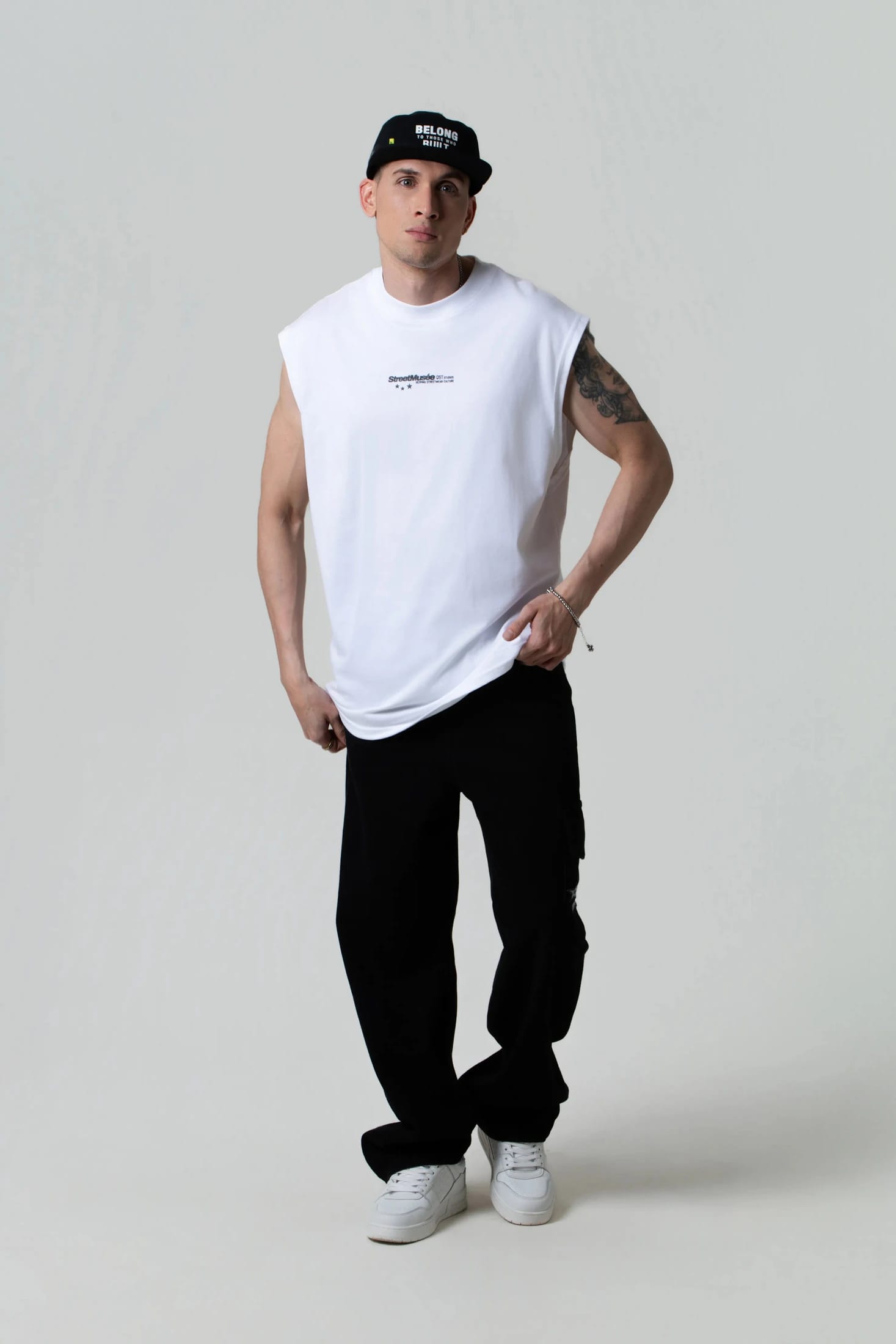 CAMISETA MANGA SISA COLOR BLANCO OPTICO - imagen 2
