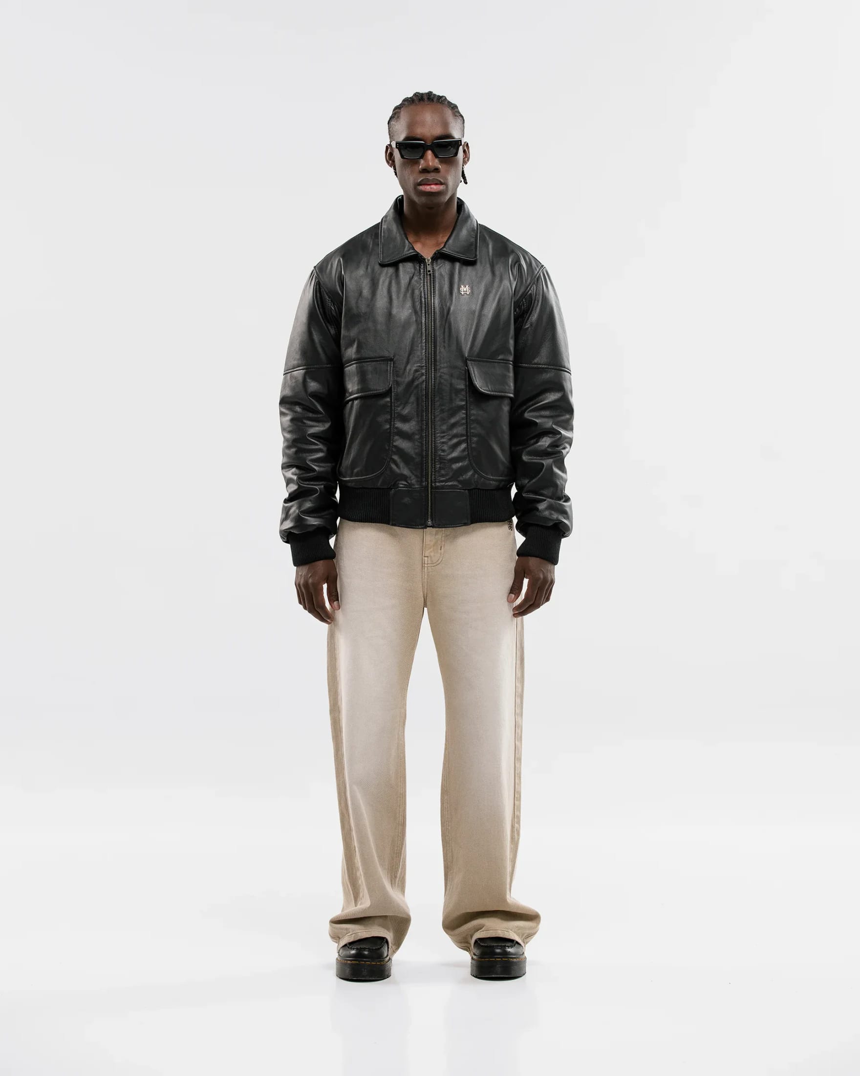 Edición Limitada | Chaqueta de Cuero Aviador - Negro - imagen 12