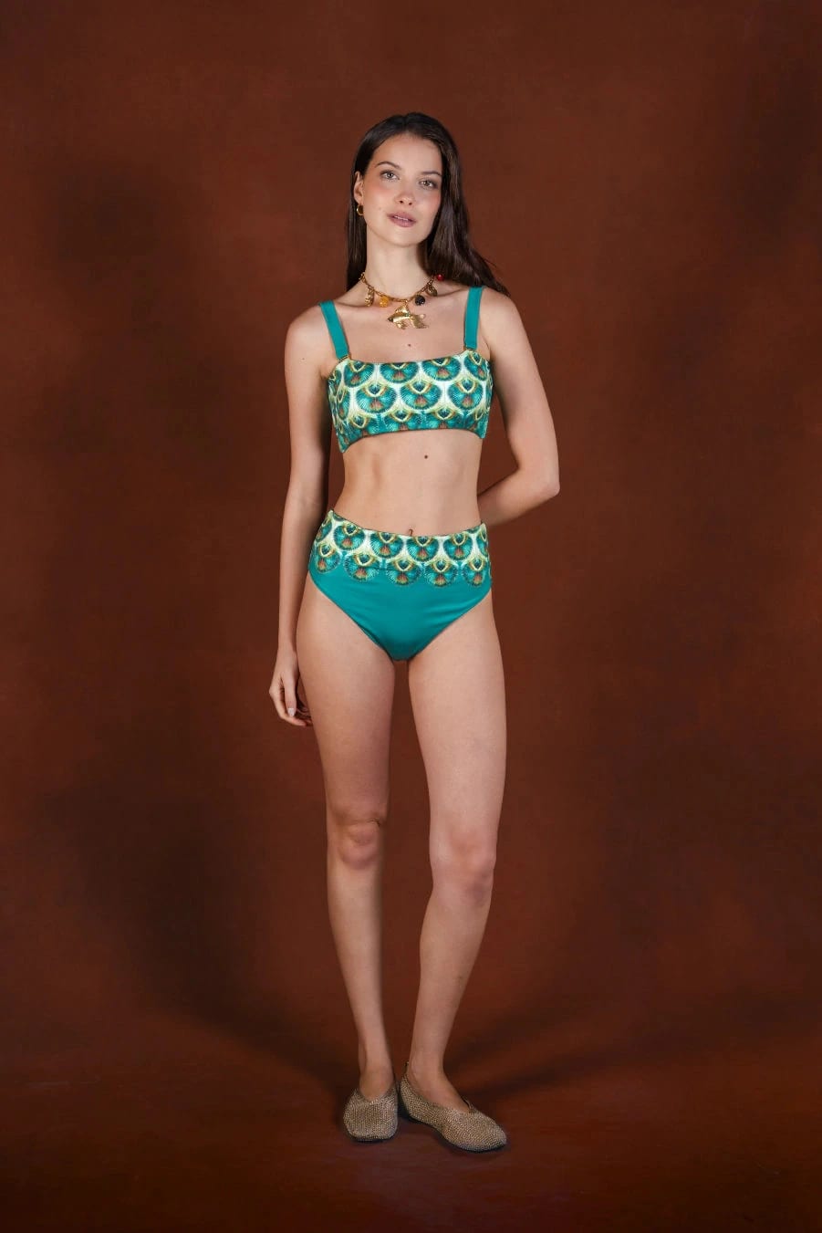 Women's Iridis polyester bikini top - imagen 4