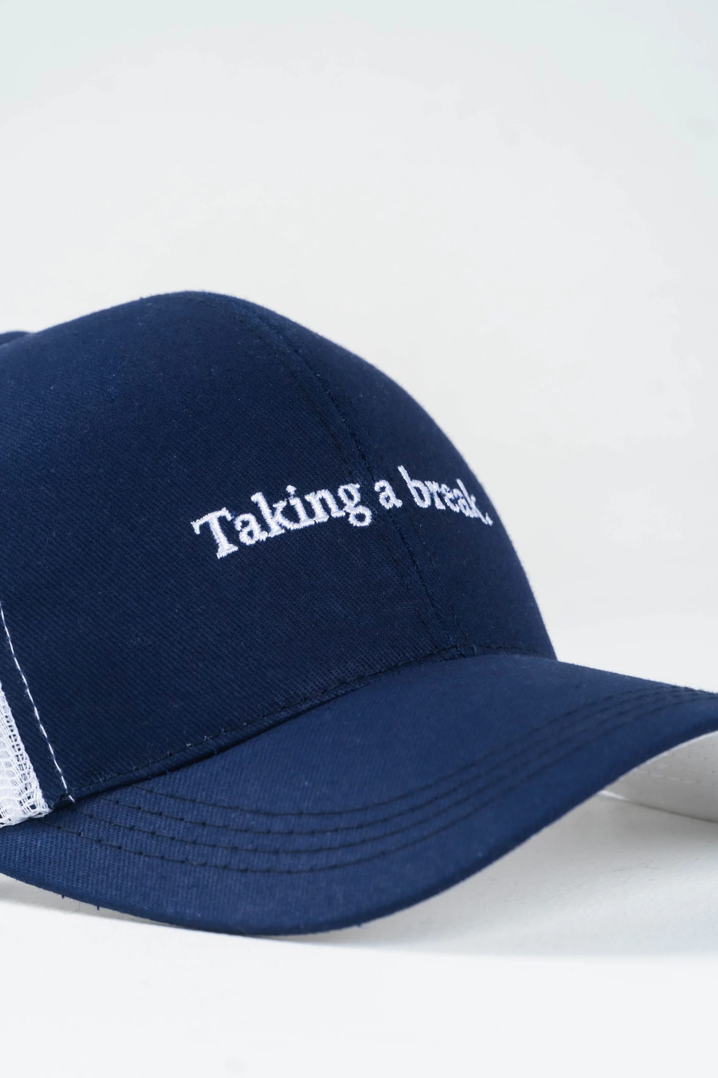 Gorra Bordado Algodón Azul Oscuro - imagen 3