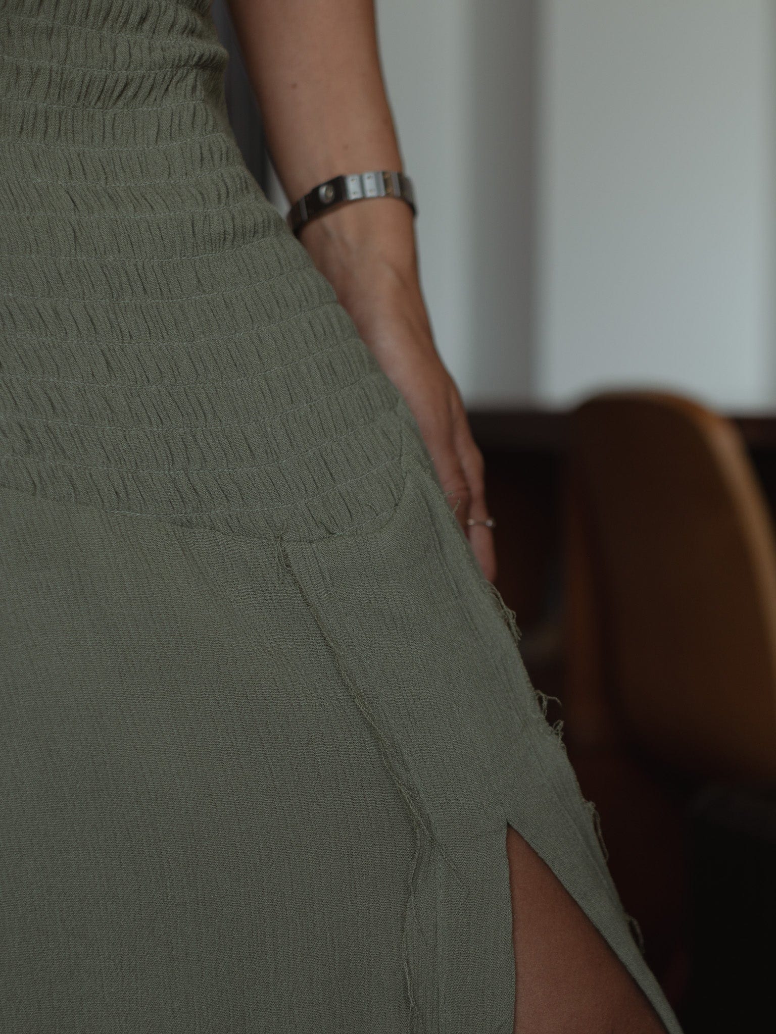BOHO MAXI SKIRT - OLIVE - imagen 7