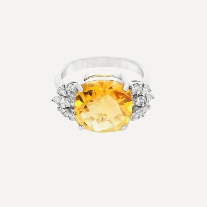 Anillo Citrine Feather - imagen 2