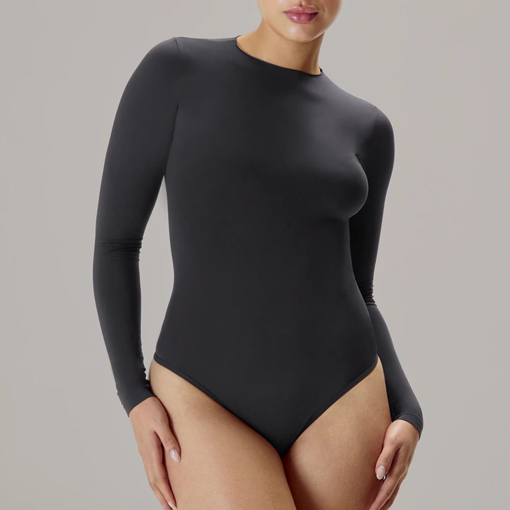 Body Manga Larga Cuello Alto Para Mujer | Lunia - imagen 1